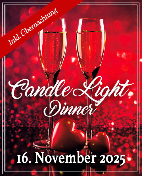 Candle Light Dinner mit Übernachtung
