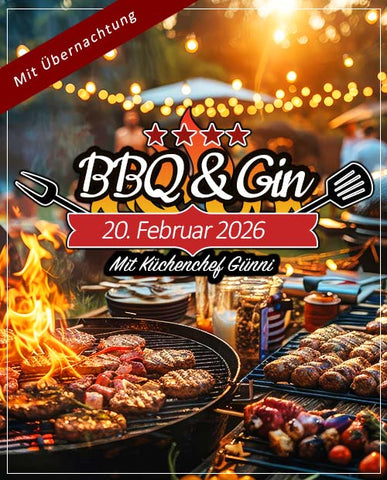 BBQ & Gin mit Übernachtung