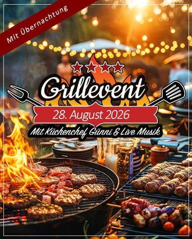 Grillevent mit Günni & Live Musik mit Übernachtung