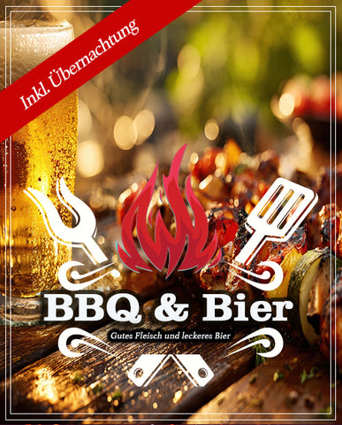 BBQ & Bier Tasting mit Übernachtung