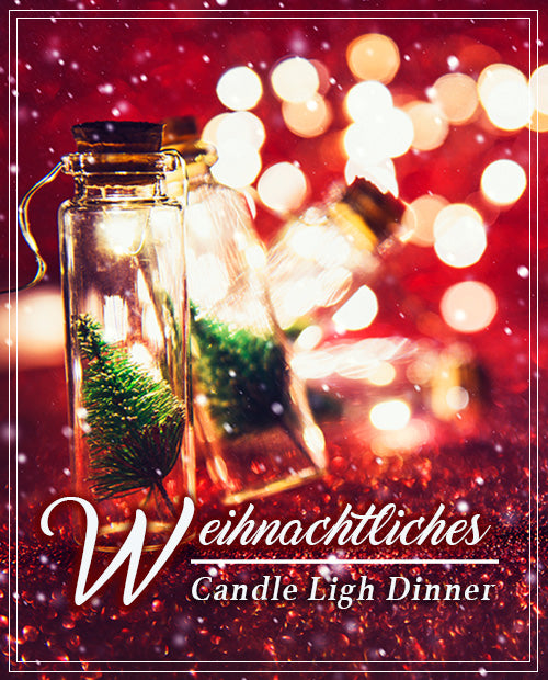 Weihnachtliches Candle Light Dinner